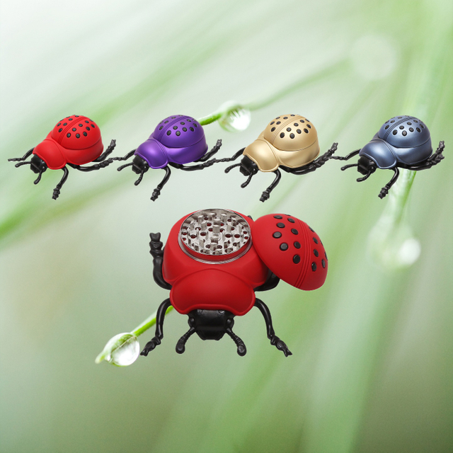 5 Pieces Ladybuy Shaped Herb Grinder With Scraper