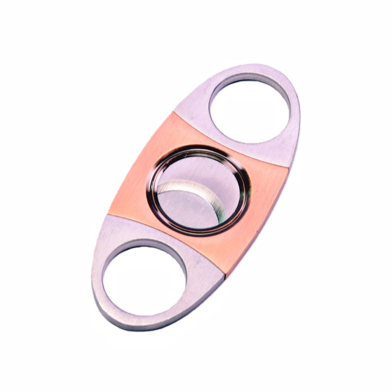 Durable 2 Blades Premium Stainless Steel Cigar Cutter Portable V-cut Cigar Cutter V Shape Cigar Cutter 3 in 1 Cigar Cutter Cigar Cutter Lighter