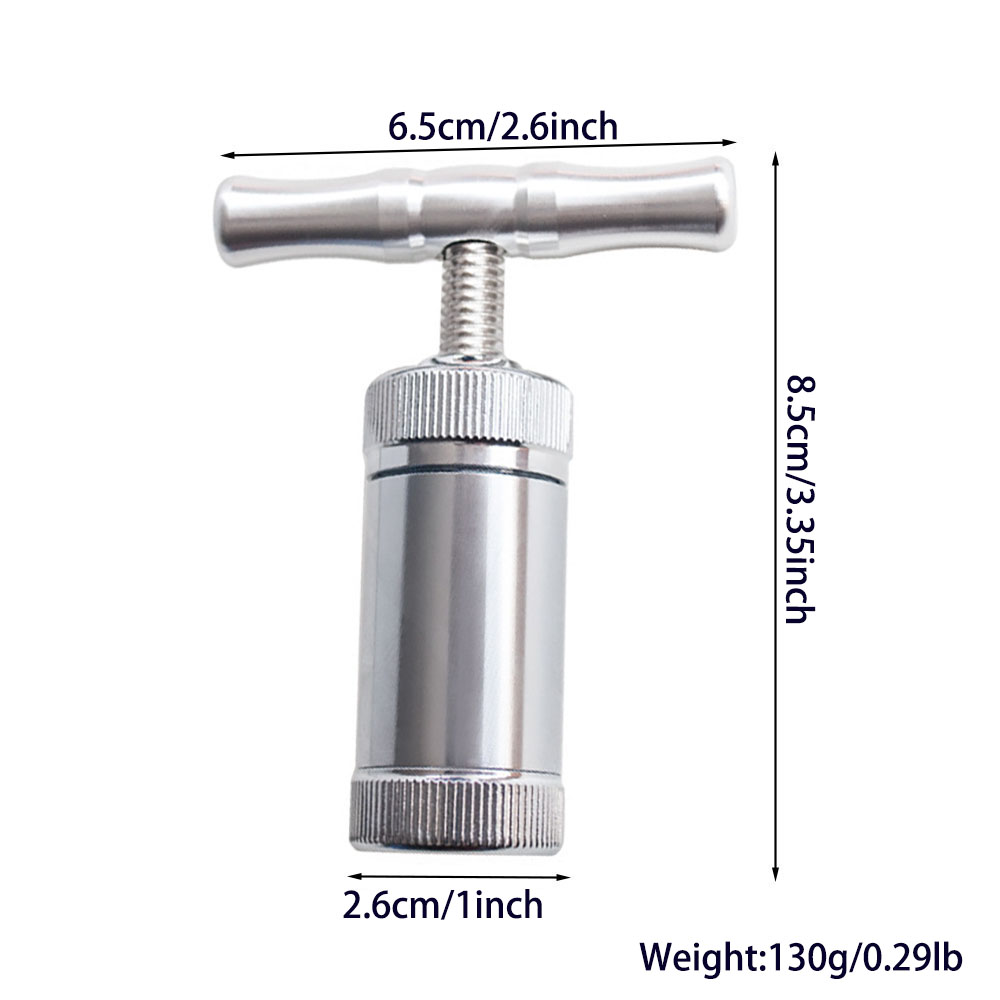 Durable Premium CNC Aluminum T Shape Pollen Press for Cannabis for Marijuana for Weeds for kief for Flower Small Pollen Press