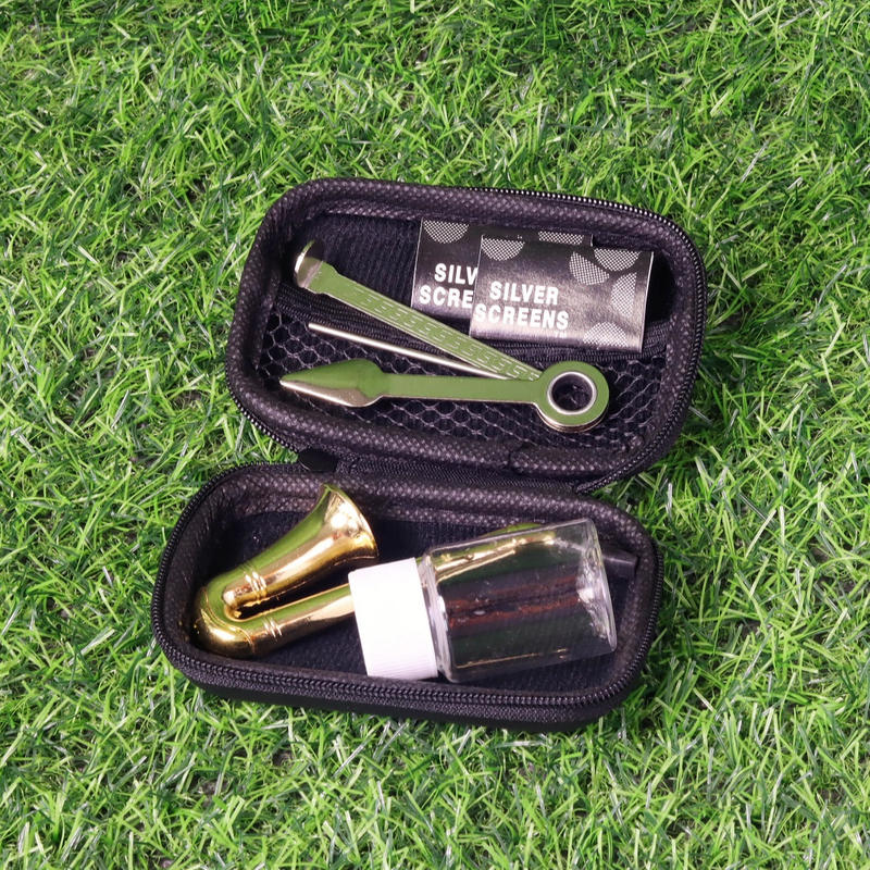 6 Pack Saxophone Pipe Set Saxophone Smoking Pipe Kit Axophone Tobacco Pipe Set Sax-shaped Hand Pipe Kit