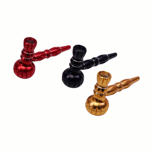 2-in-1 Aluminum Pipe & Grinder Gift Set Aluminum Tobacco Pipe with Grinder Aluminum Pipe Grinder Combo For Smoking