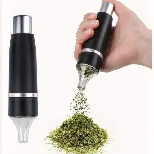 Kitchen Manual Press Pepper Grinder Refillable Spice Mill Manual Press Herb Pen Aluminum Grinder Mamba Electric Herb Grinder