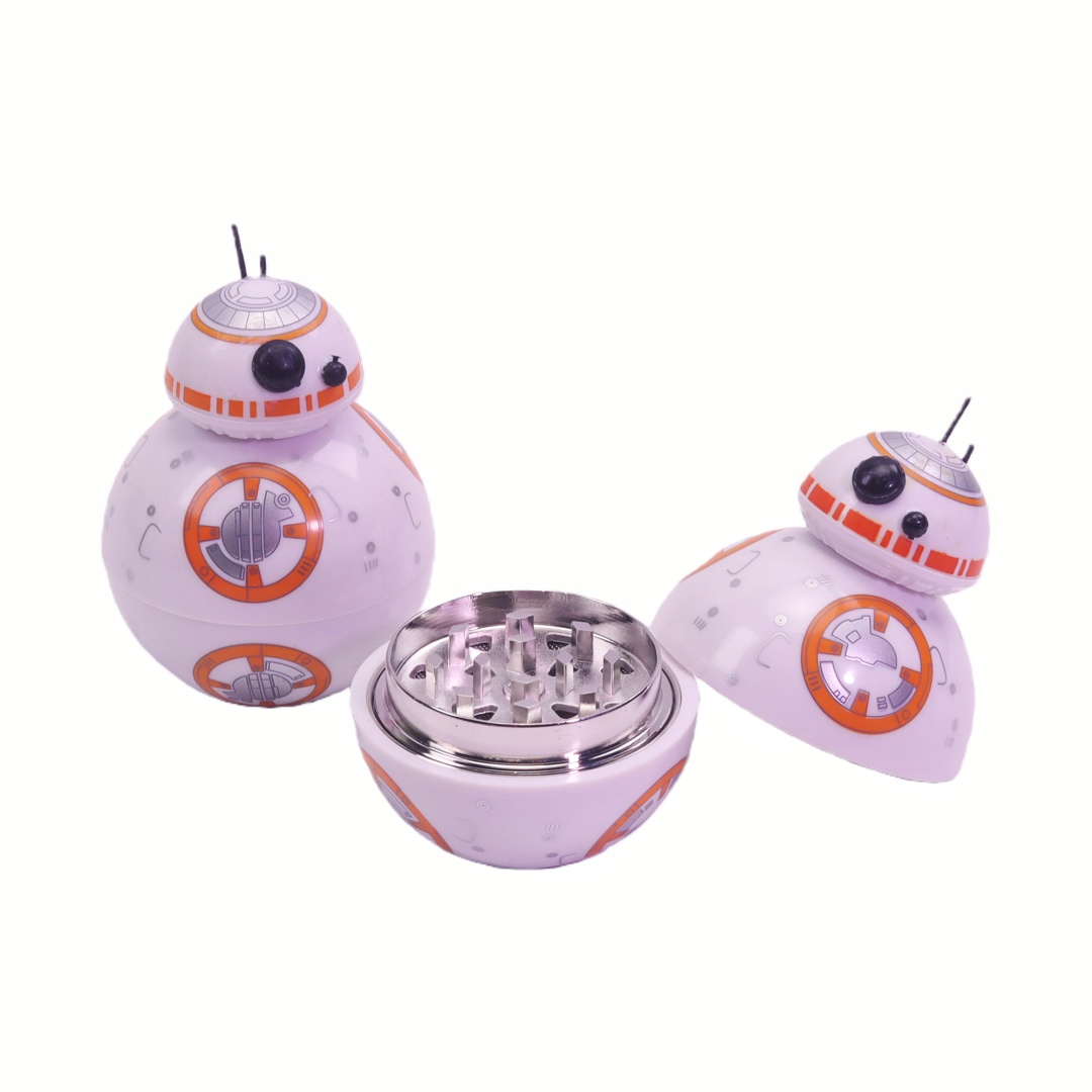3 Parts Collectible Star Wars Smoking Accessory Star Wars Themed Metal Herb Grinder Star Wars Collectible Herb Grinder White Star Wars Inspired Metal Grinder Marvel Animation Design Smoking Gear