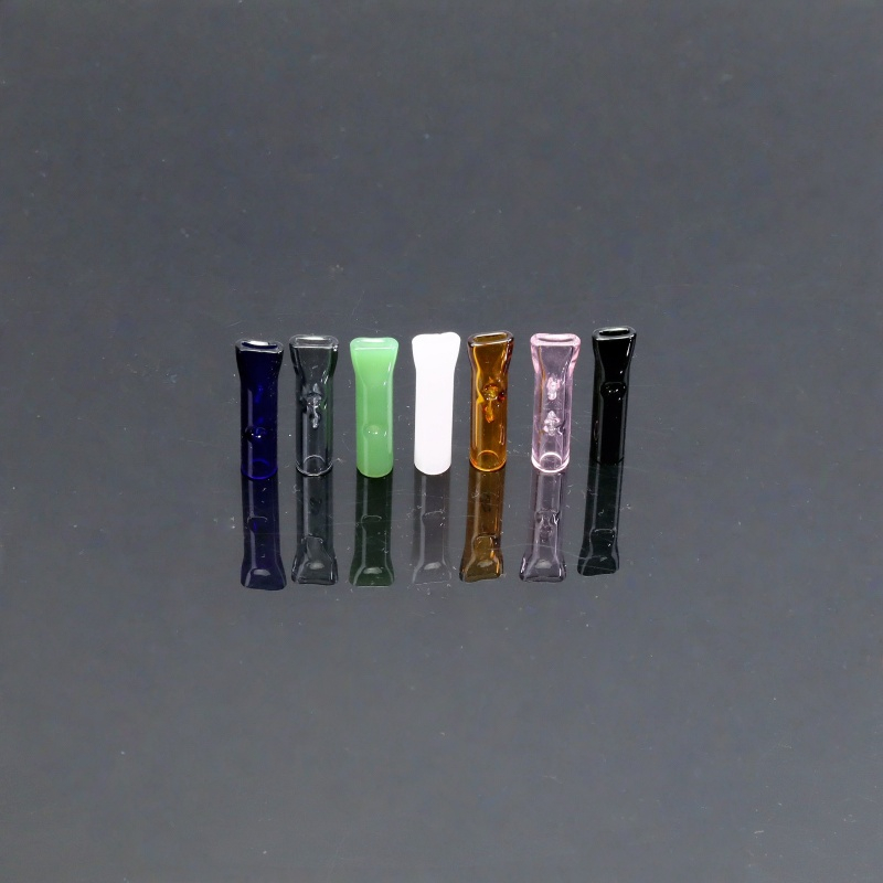 30 Pack 8mm Clear Glass Mouthpiece for Rolling Paper Straight Glass Tips For Smoking Glass Smoking Accessories Glass Cigaretter Holder Filter Glass Roller