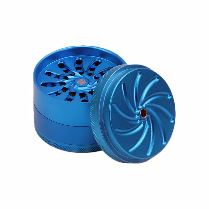 Matte Finish 4-layer Toothless Aluminum Alloy Herb Grinder New Design Toothless Tobacco Grinder with Matte Exterior 4-piece Toothless Aluminum Alloy Spice Grinder for Weed