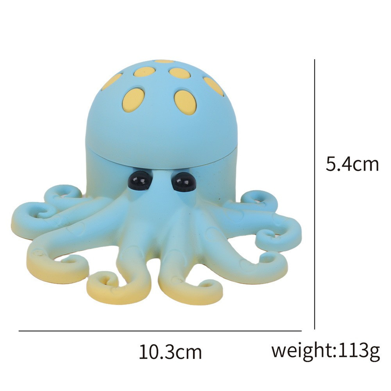 Good Selller 3 Parts Colorful Octopus Herb Grinder;3 Parts Colorful Octopus Weed Grinder;3 Parts Colorful Octopus Handmuller