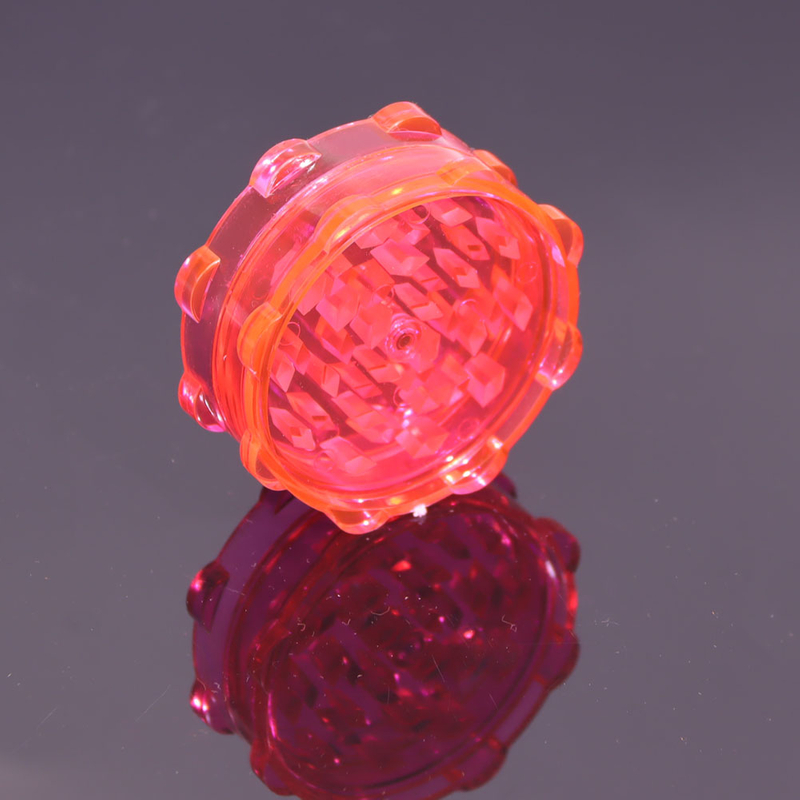 2.56" 2 Parts Plastic Lotus Shaped Weed Grinder 