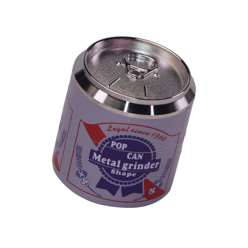 4 Parts Beer Can Shaped Metal Herb Grinders