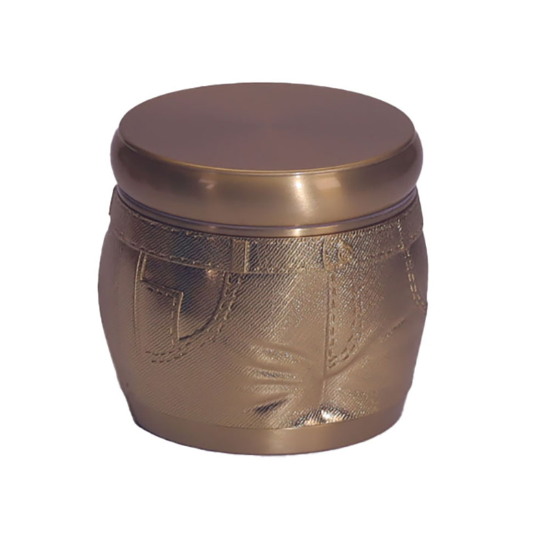 4 Parts Heavy Dut Jeans Shaped Zinc Alloy Tobacco Grinder