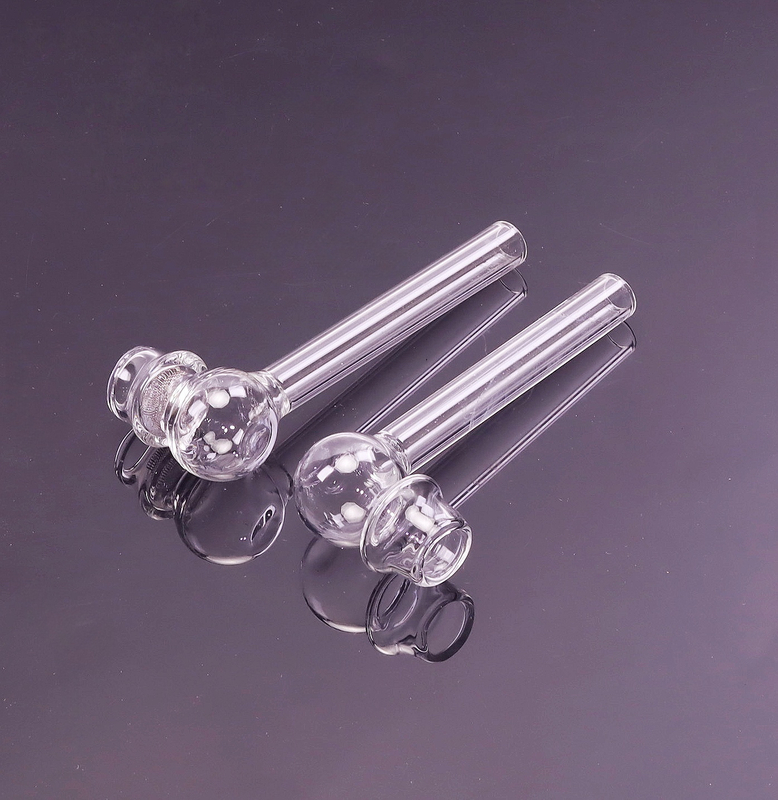 Premium Borosilicate Glass Pipe Dual-Use with Metal Mesh Screens Portable Clear Glass Pipe for Oil & Dry Herb Smoking Heat-Resistant Dual-Function Glass Pipe + Shatterproof Case For Smoking