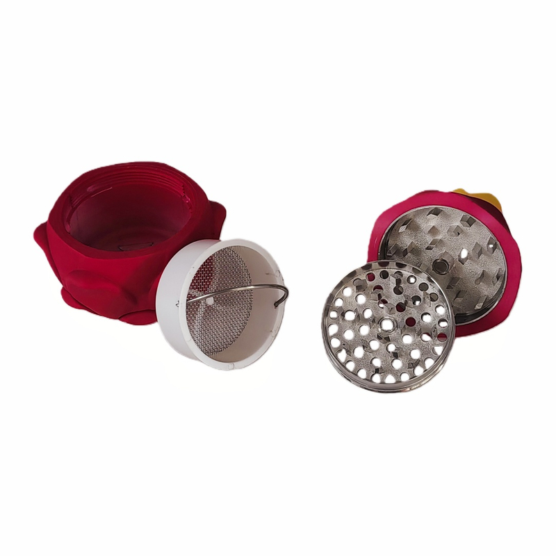 4 Piece Dragon Fruit Grinder Novelty Dragon Fruit Grinder Removable Screen Spice Mill for Weed Pine Pitaya Shaped Herb Grinder for Smoking