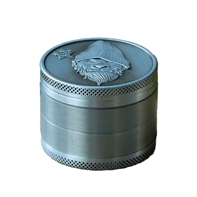 2.0 Inches 4 Parts Solid Top Gorilla Rolling Stars Zinc Alloy Herb Handmuller