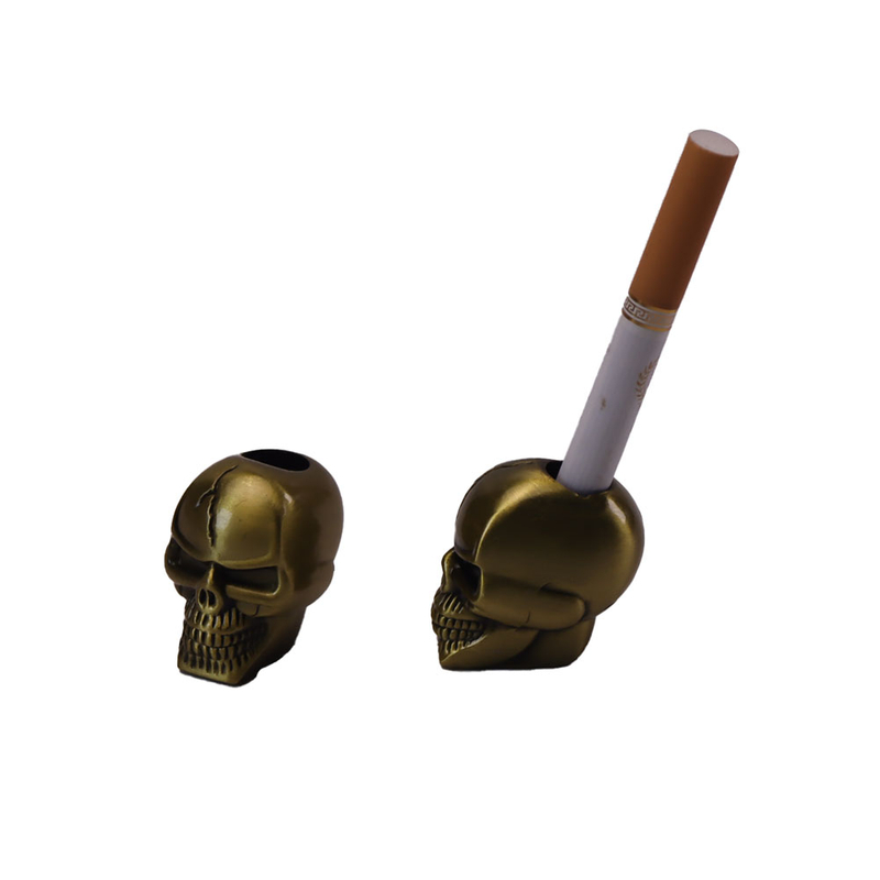 SKull Shaped Metal Extinguisher Snuffer for 8MM Cigarette