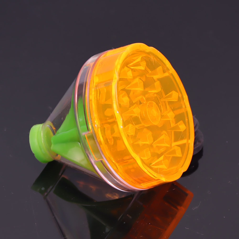 4 Parts Plastic Cone Shaped Dispenser Herb Grinder 
