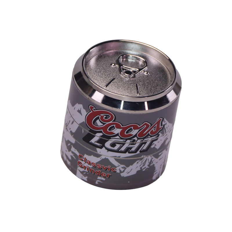 4 Parts Beer Can Shaped Metal Herb Grinders