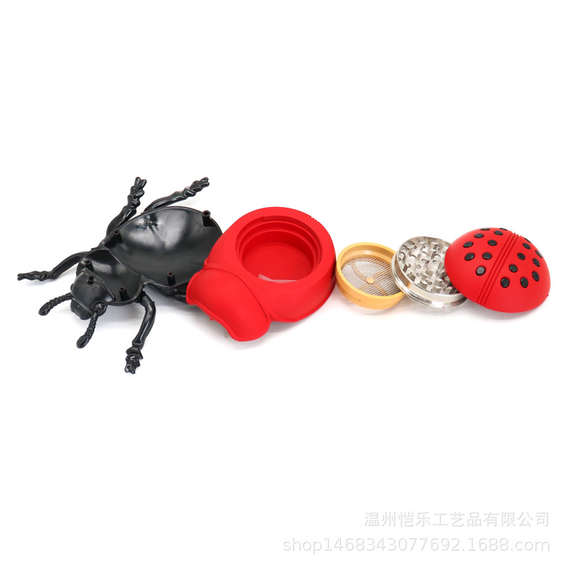 5 Pieces Ladybuy Shaped Herb Grinder With Scraper