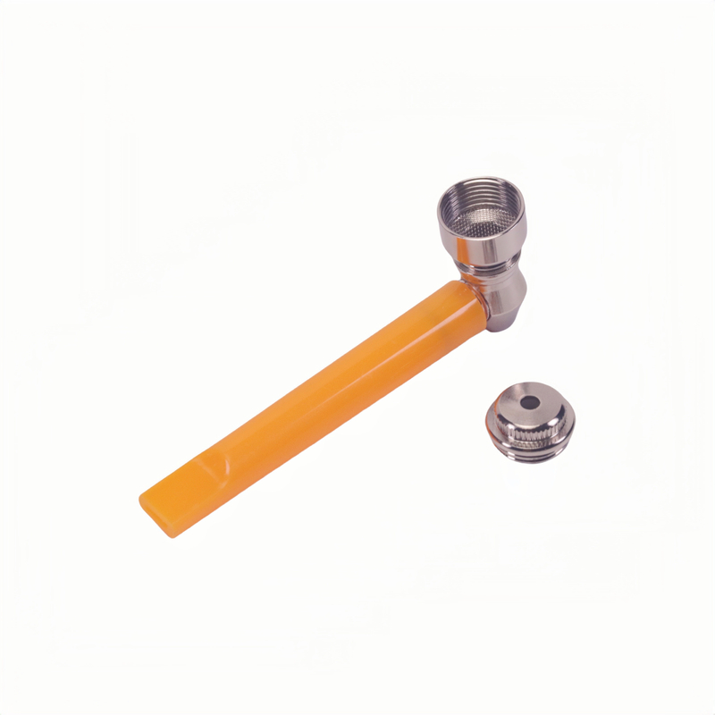 Plastic Tube Metal Tobacco Pipe Smoking Accessories Kit 7 Pieces