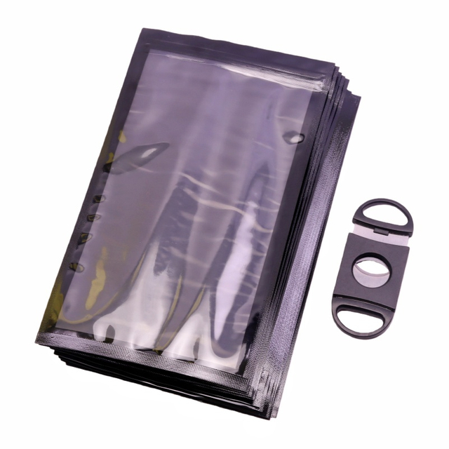 Cigar Humidor Bag Hydration Bag for Travel Business Trip Premium 5-Pack Reusable Cigar Humidor Bags with Humidity Control Ziplock Travel Case for Fresh Cigars