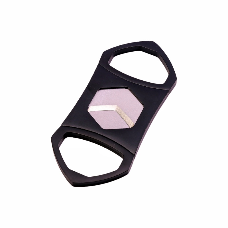 Durable 2 Blades Premium Stainless Steel Cigar Cutter Portable Cigar Cutter Luxury Cigar Cutter Guillotine Cigar Cutter for Travel