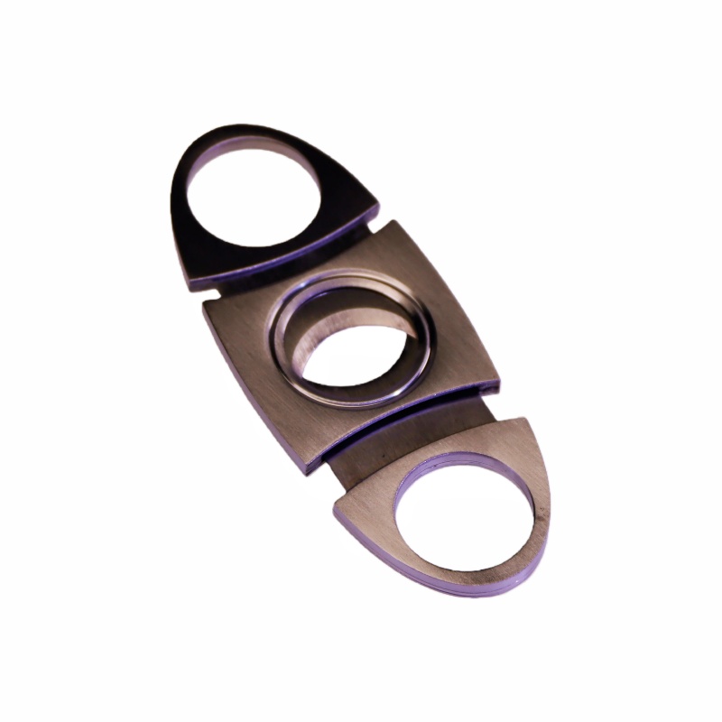 Durable 2 Blades Premium Stainless Steel Cigar Cutter Portable V-cut Cigar Cutter V Shape Cigar Cutter 3 in 1 Cigar Cutter Cigar Cutter Lighter