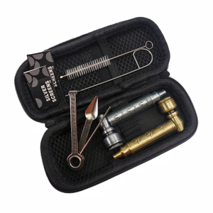 KT1009 8 Pieces Antique Copper High Relief Tobacco Pipe Kit For Smoking