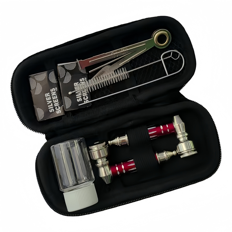 9 Pieces Smoking Pipe Kit Diamond Cut Smoking Tobacco Pipe