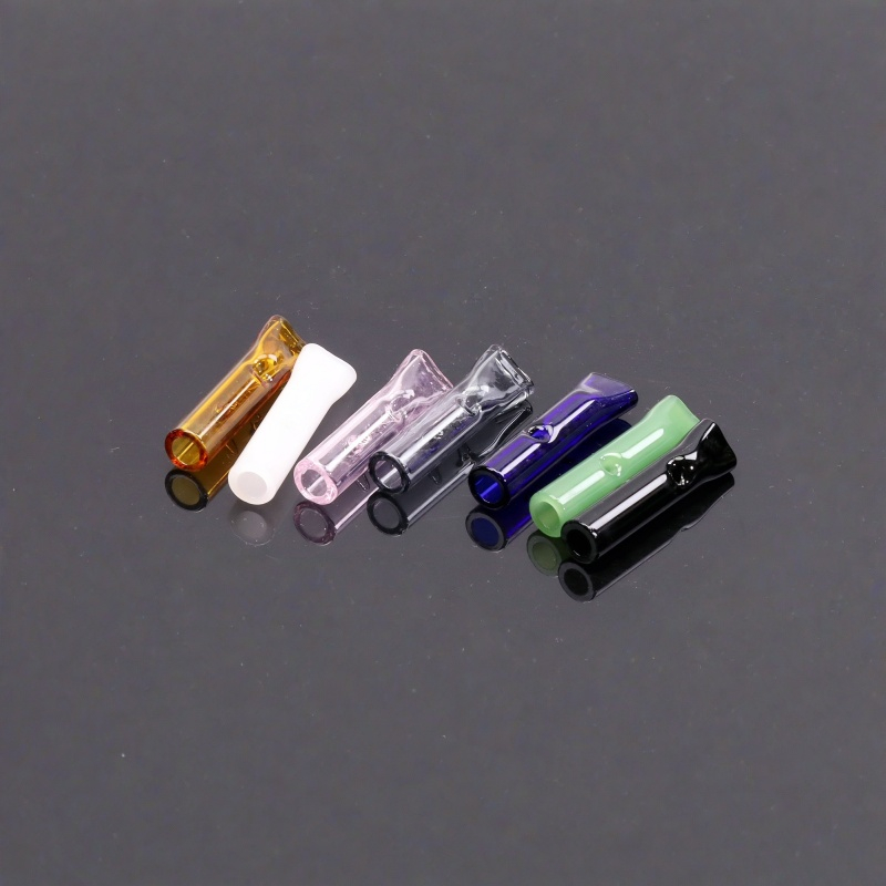 30 Pack 8mm Clear Glass Mouthpiece for Rolling Paper Straight Glass Tips For Smoking Glass Smoking Accessories Glass Cigaretter Holder Filter Glass Roller