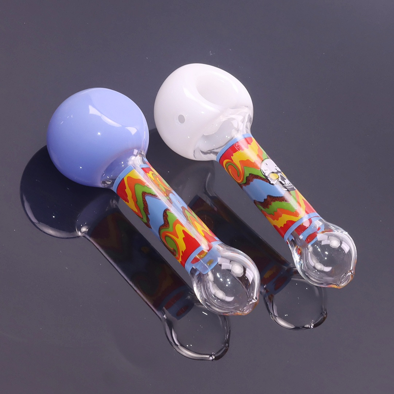 1 Pack of 4 Piece Portable Travel Smoking Glass Pipe Set Includes Glass Pipe Cookie Grinder Storage Container for Smoking Cookier Grinder Storage