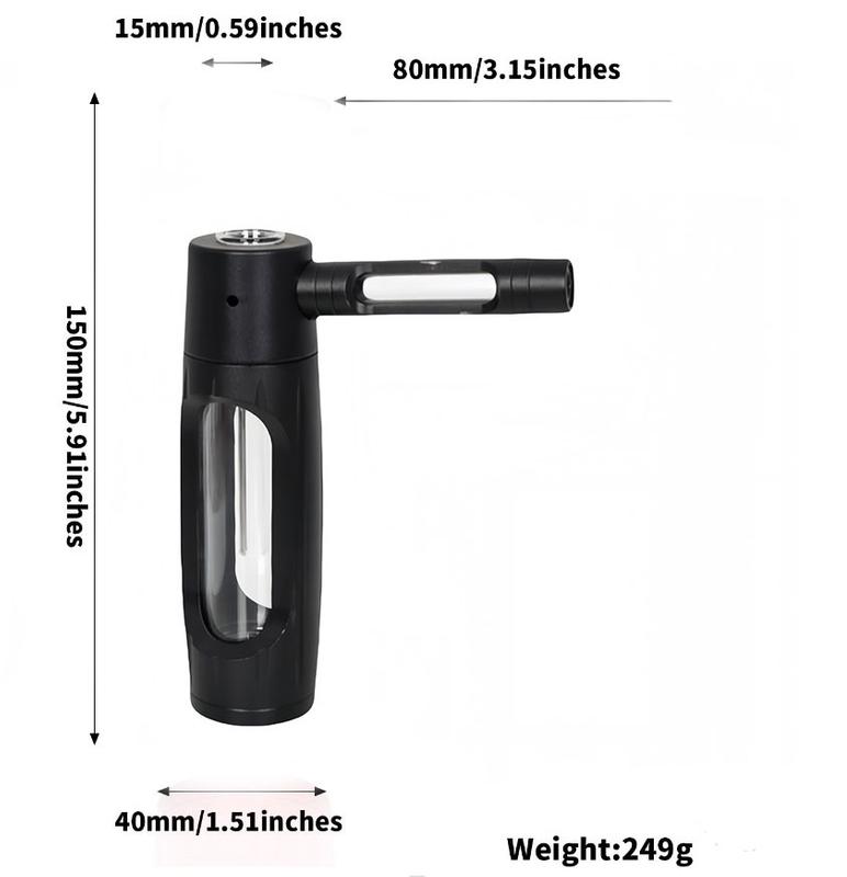 CNC Aluminum Shell High Quality Hand Glass Pipes
