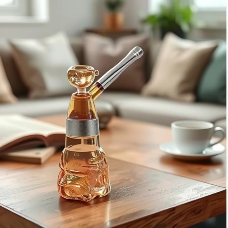 Head of Lion Shaped High Quality Hand Glass Pipes