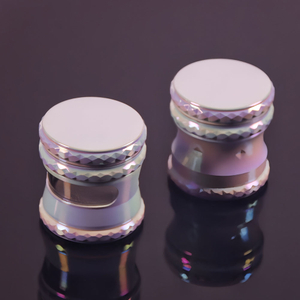 ​Metal Alloy 4 Layers Colour White With Window Portable for Smoking Tobacco Spice Grinder