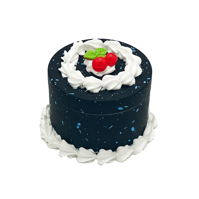 4 Parts Colorful Cake Shaped Zinc Alloy Weed Grinders