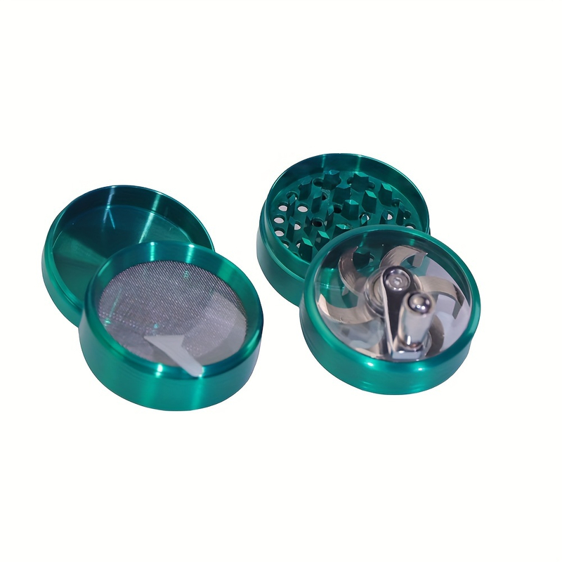 4 Color Available 2.2 Inches 4 Parts Clear Top Crank Handle Zinc Herb Grinder Handle Spice Grinder