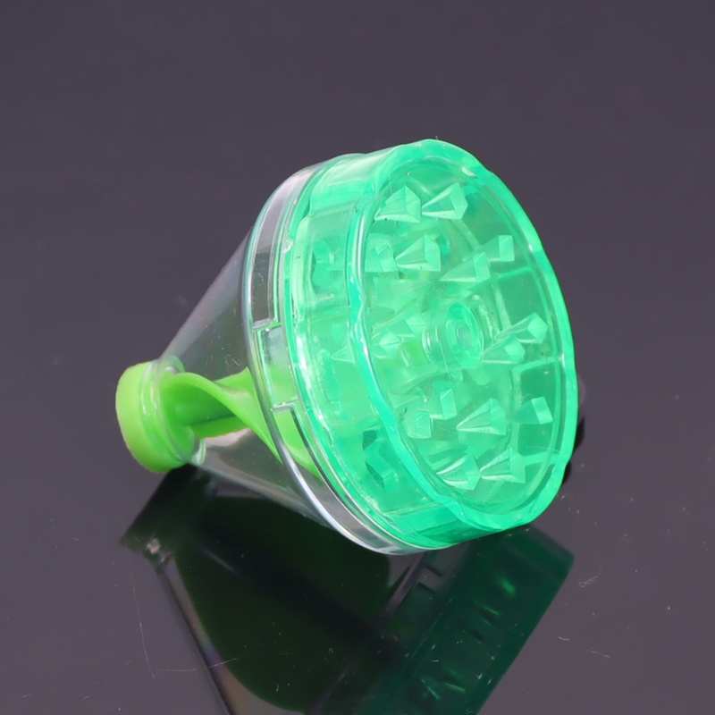 4 Parts Plastic Cone Shaped Dispenser Herb Grinder 