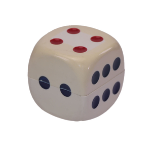 2 Parts Magnetic Dice Shaped Plastic Herb Handmuller