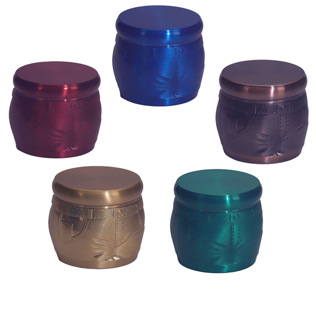 4 Parts Heavy Dut Jeans Shaped Zinc Alloy Tobacco Grinder