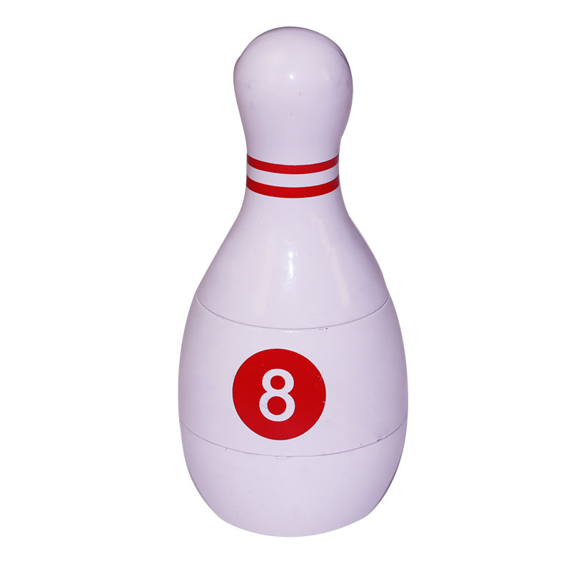 3 Parts Bowling Shaped Zinc Alloy Spice Grinder