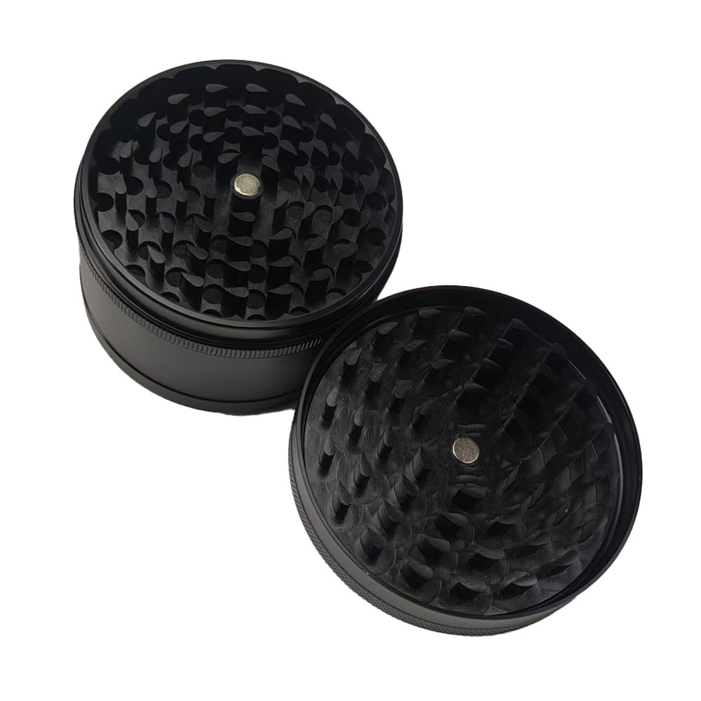 3 Inches 4 Chamber Jumbo CNC Aluminum Herb Grinder For Smoking Solid Top Durable Metal Grinder