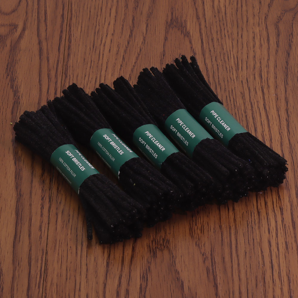 220 Count Pack of 5 Cotton Soft Bristles Pipe Cleaner 6 Inches Hard Bristle Pipe Clean for Removing Tar Bundles Pipe Cleaners Smoking Pepe Cleaner