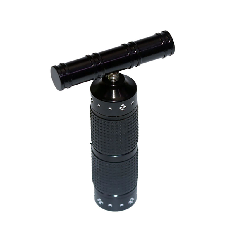 Durable Premium CNC Aluminum T Shape Pollen Press With Rubber Grip for Cannabis for Marijuana for Weeds for kief Large Pollen Press