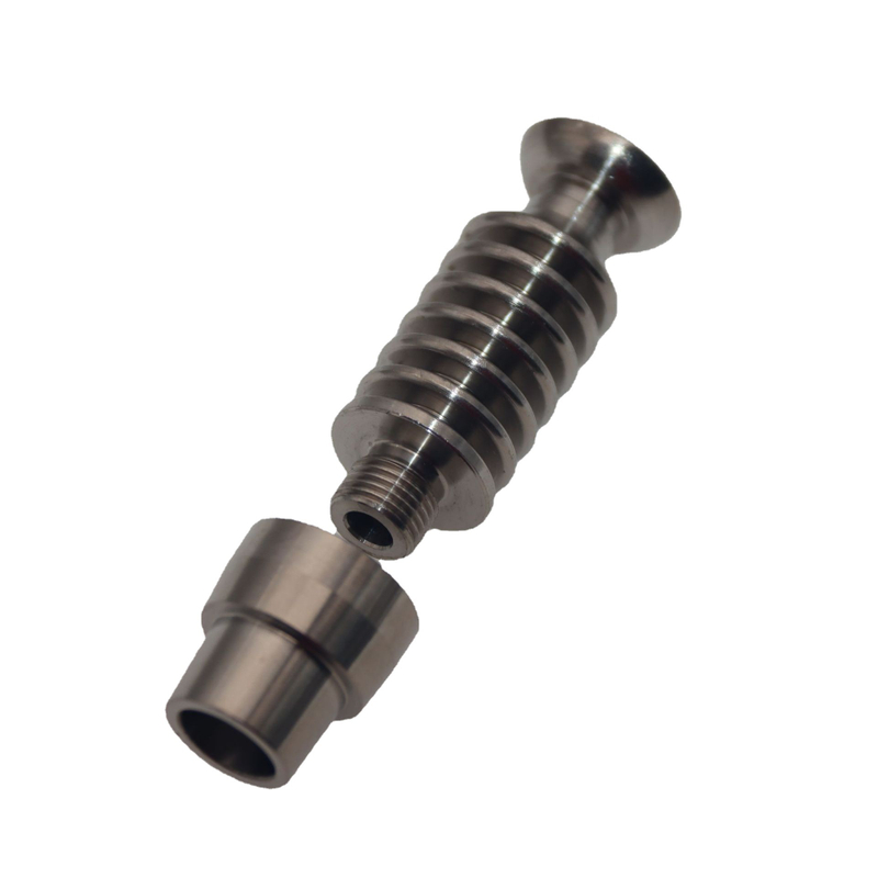 2 In 1 High Temperature Resistance Easily Thermal Conducting Healthy Titanium Nail for 14/19 Female Glass Standard Joint