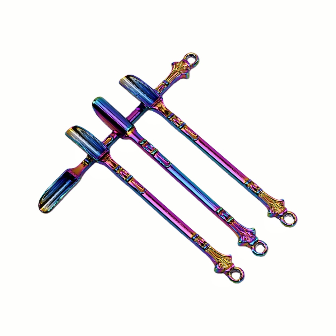 4 Pack Bling Rhinestone Decorated Mini Scoop Metal Mini Shovel Spoon Medicine Spoon Micro Debugging Shovel Dessert Salt Teaspoon Mini Powder Spoon Crystal Studded Powder Dispenser Spoon for Smoking