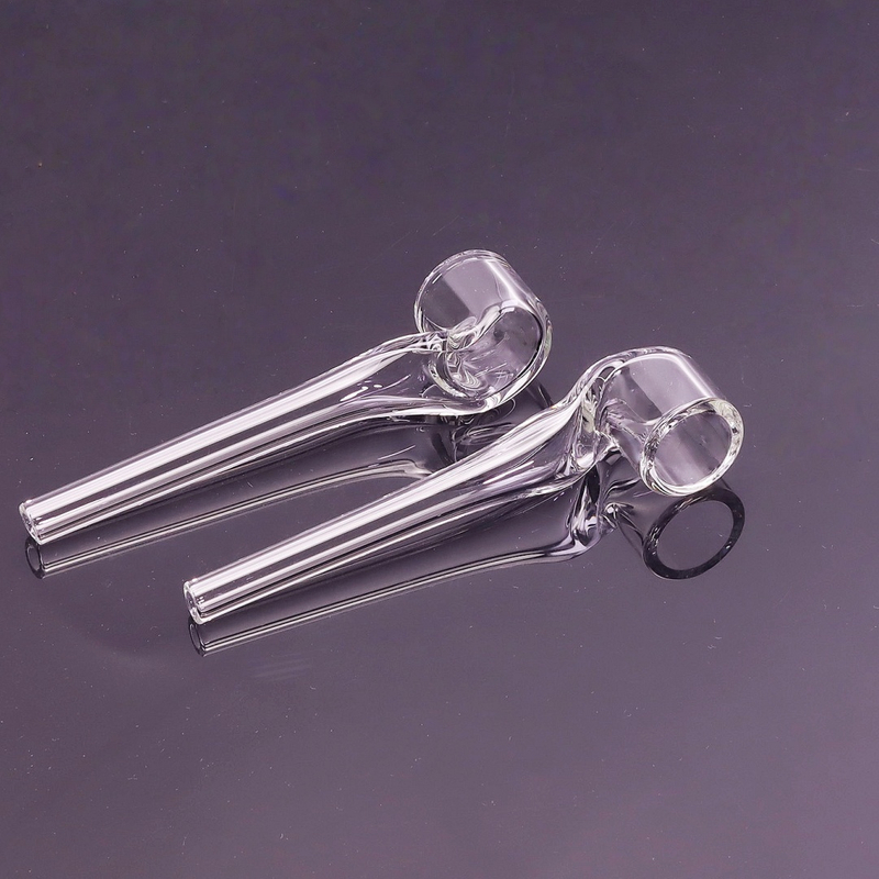 Travel Clear Glass Pipe Kit Premium Borosilicate Glass Pipe with Protective Case Portable Clear Glass Smoking Pipe for Outdoor Use Heat-Resistant Transparent Glass Pipe for Smoking