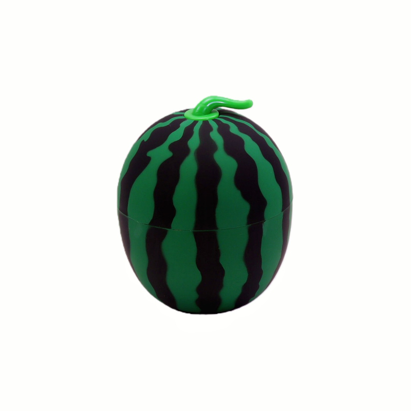 Watermelon-shaped Plastic Herb Grinder with Sharp Metal Teeth Hidden Screen Layer & Free Scraper Watermelon Design Spice Grinder Portable Plastic Herb Grinder