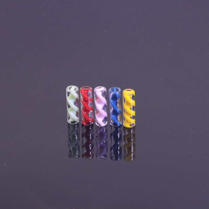 8 Pack 7 Holes Glass Vortex Tips For Rolling Paper Glass Tips 10mm Spiral Vortex Clear Filters 8 Count Perc Tips Glass Tips 10mm Spiral Vortex Filters 