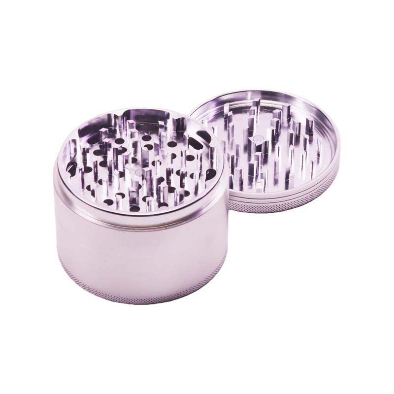 Durable Heavy Duty Solid Top Jumbo 4 Layer Sharp Teeth Aluminum Alloy Herb Grinder for Weed