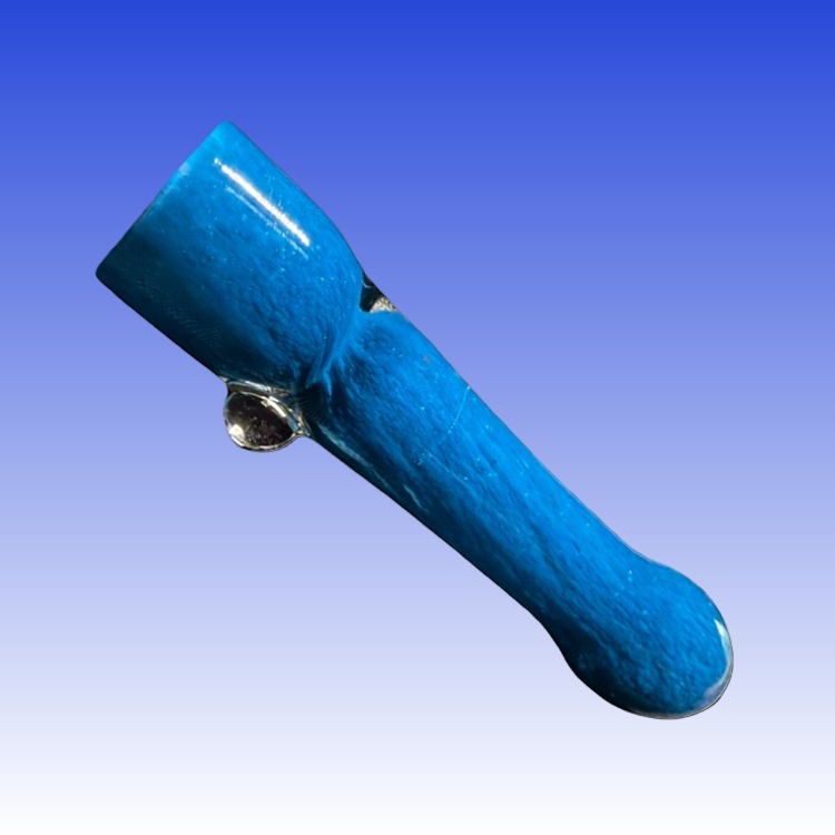 4 Inches Crushed Glass Chillum Pipe Glass Chillum One Hitter One Hitter Pipes Glass Chilllum for Weed Smoking Cannabis Maryuana Pot