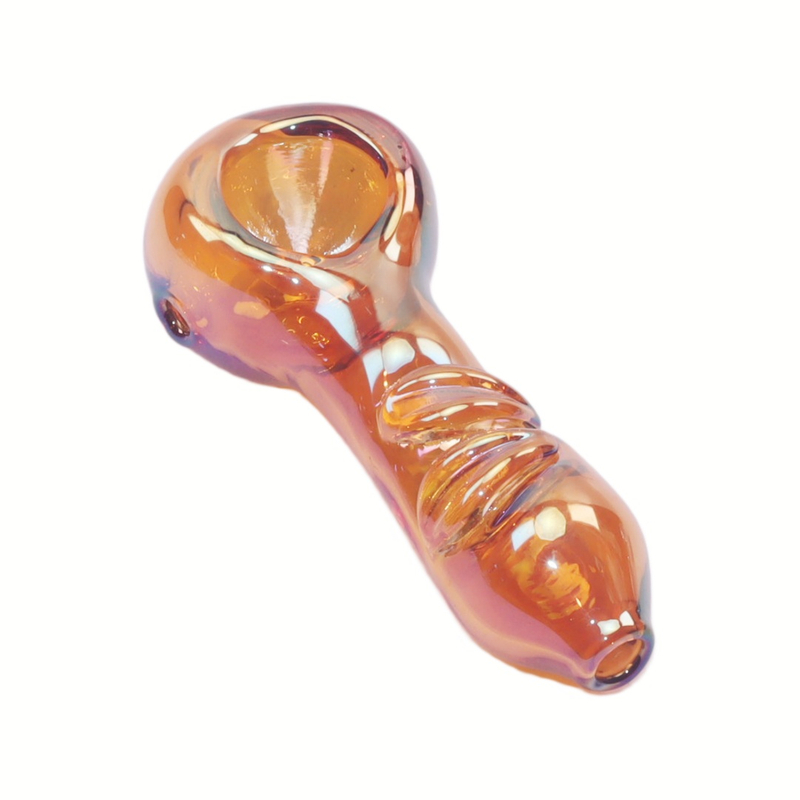 1 Pack of 4 Piece Lip Shape Glass Hand Pipe Set Iridescent Smoking Kit Portable Pipe Set with Case Cleaner Complete Tobacco Accessory Set Glow Pipe