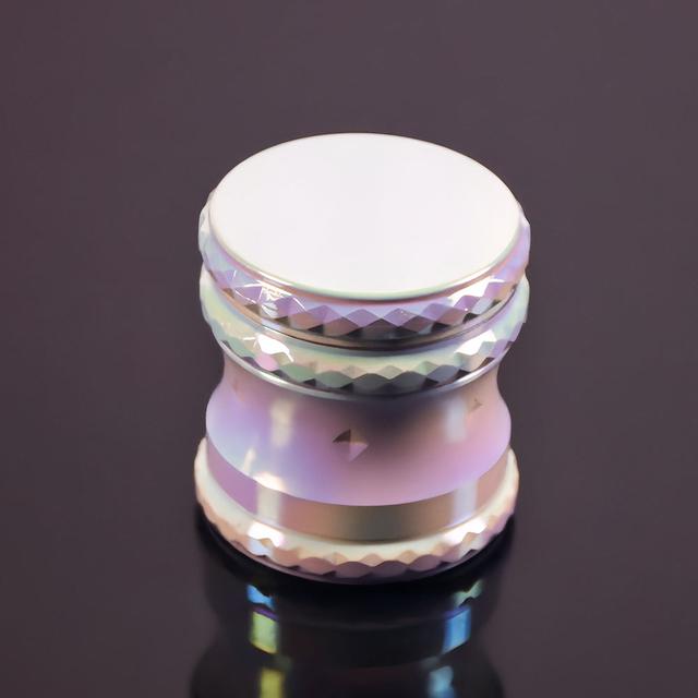 Zinc Alloy 4 Layers Colour White Portable for Smoking Tobacco Spice Grinder