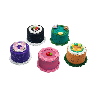 4 Parts Colorful Cake Shaped Zinc Alloy Weed Grinders